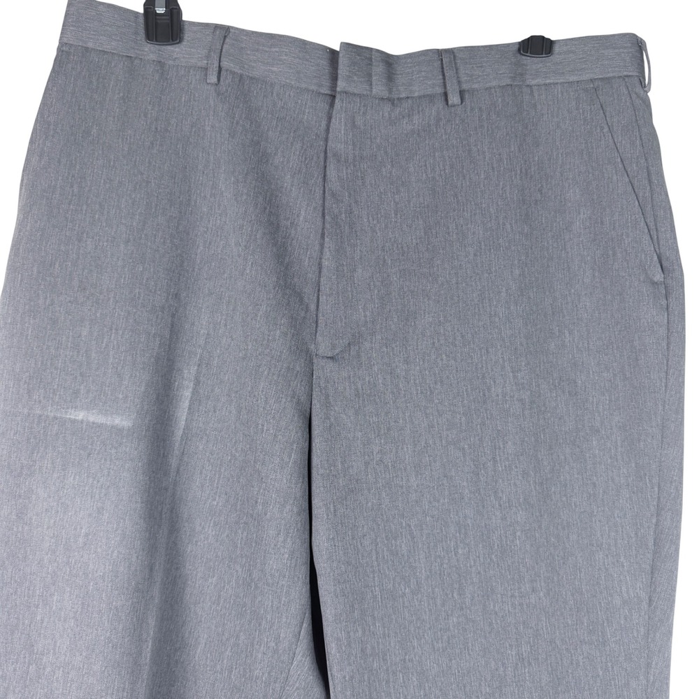 Puritan‎ Dress Pants Mens 40x27 Gray Cuffed Hem Flat Front Business